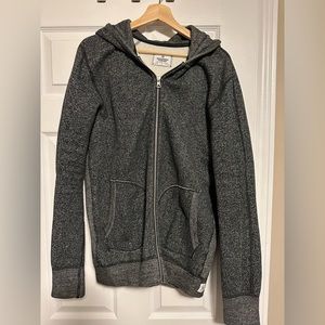 Reigning Champ tiger fleece zip up hoody in size Large